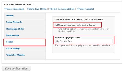 How To Edit Footer Copyright Text