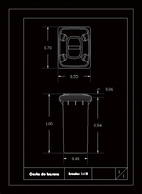 Bloques De Botes De Basura En AutoCAD Dwg DWGAutoCAD 40 OFF