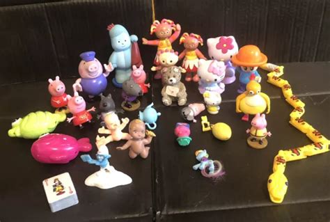 Peppa Pig Hello Kitty In The Night Garden Toy Figure Mixed Job Lot