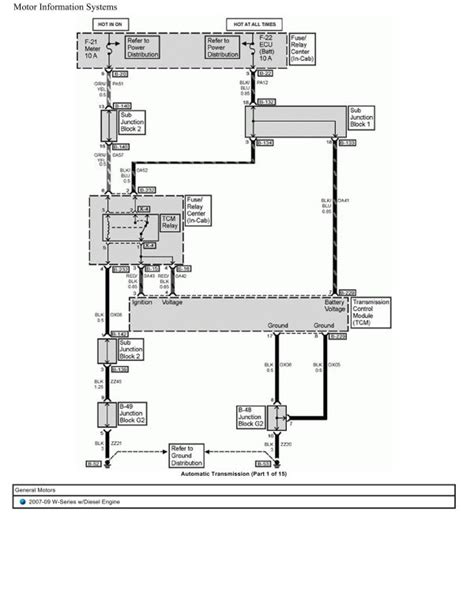 General Motors Truck W Series Diesel Engine Wiring Diagrams 2007 2009