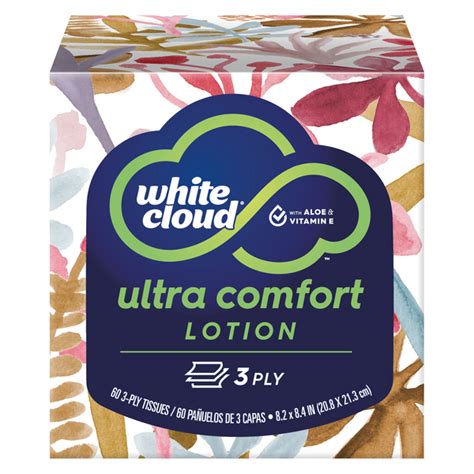 Save On White Cloud Ultra Comfort Lotion Ply Facial Tissue Cube Box