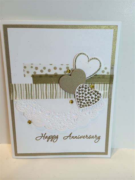 50th Anniversary | Anniversary cards handmade, 50th anniversary cards, Golden anniversary cards