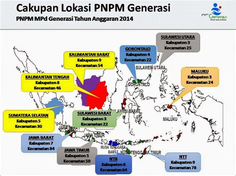 CAKUPAN LOKASI PNPM MPd GENERASI PNPM MPd Generasi Sehat Dan Cerdas