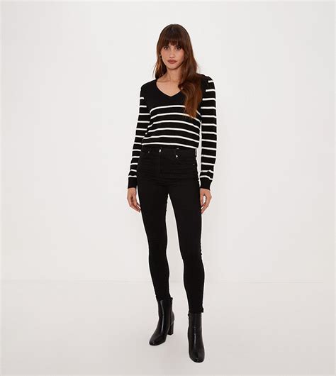 Buy Oasis Classic Stripe V Neck Sweater In Multiple Colors 6thstreet