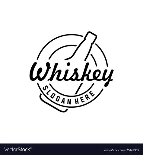 Vintage Premium Whiskey Brands Label Design Vector Image