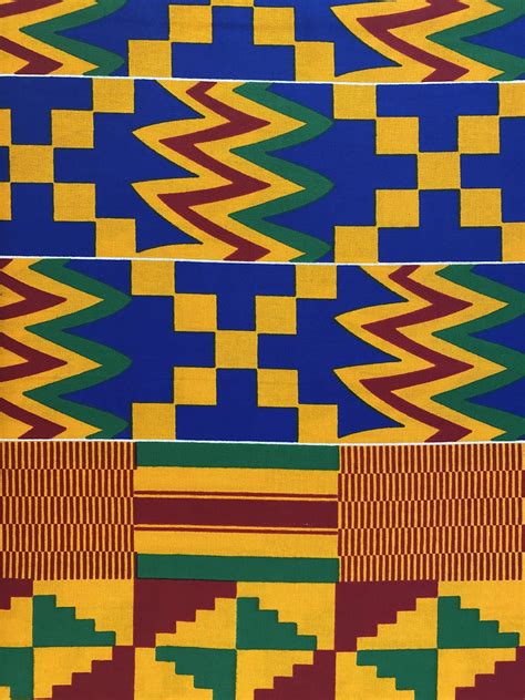 African Kente Print Fabric Perfect For Crafting Quilting Headwraps