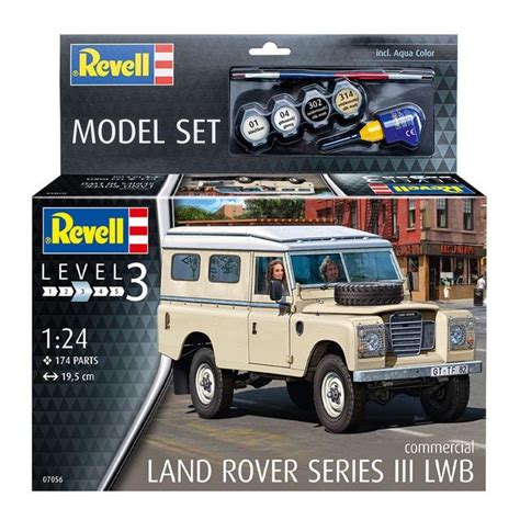 Maqueta Land Rover LWB con accesorios básicos Revell Revell El