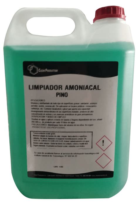 Limpiador Amoniacal Pino Garrafa De 5 Ltr