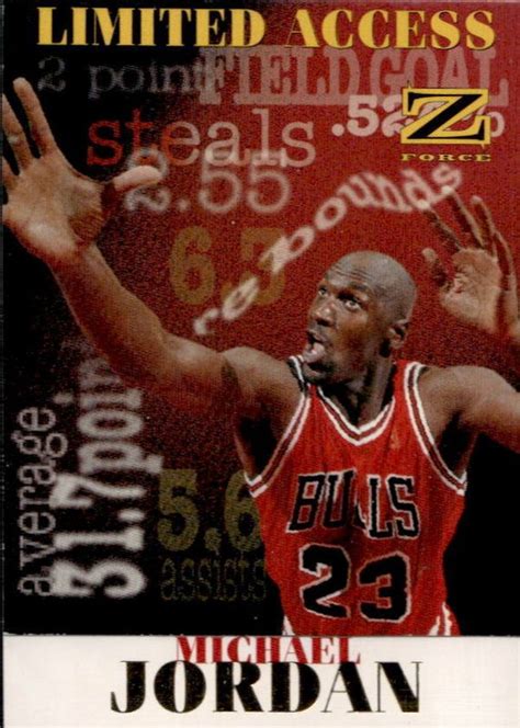 Michael Jordan Skybox Z Force La Limited Access Price Guide