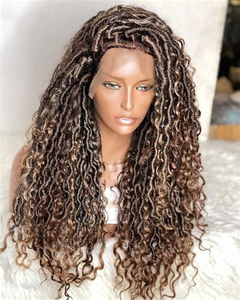 Bohemian Goddess Locs On A Front Lace Wig Length 20 Inches Lace Type