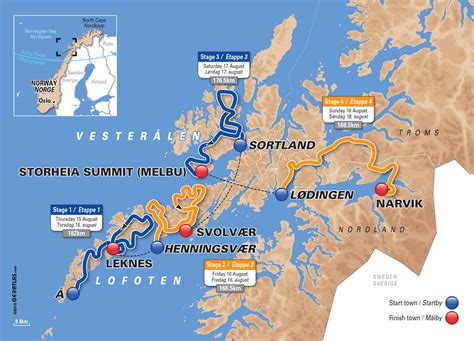 Trasa Arctic Race Of Norway 2019 Rowery Org