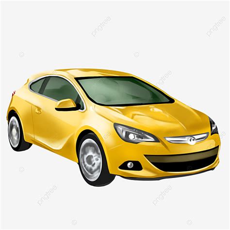 Yellow Race Car Clipart PNG Images, Fashion Car Yellow Car Simulation ...