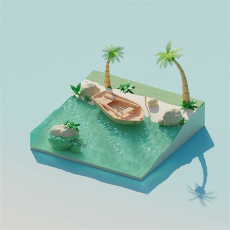 Artstation Tropical Scene