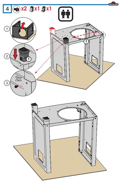 NAPOLEON FREESTYLE F425D Gas Grill Installation Guide