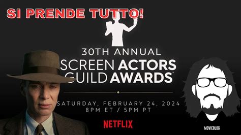 Sag Awards Oppenheimer Quindi Domina Anche Agli Oscar Youtube