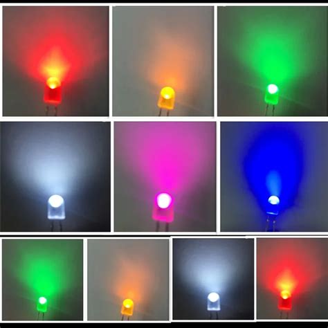 Dip 546 Oval Led Lamp 546 Light Emitting Diode Red Green Blue White