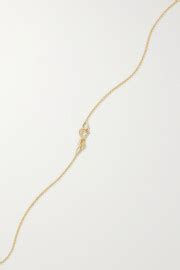 ANDREA FOHRMAN Crescent Moon 18 Karat Gold Diamond Necklace NET A PORTER