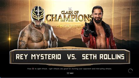 WWE 2K22 Rey Mysterio Vs Seth Rollins YouTube