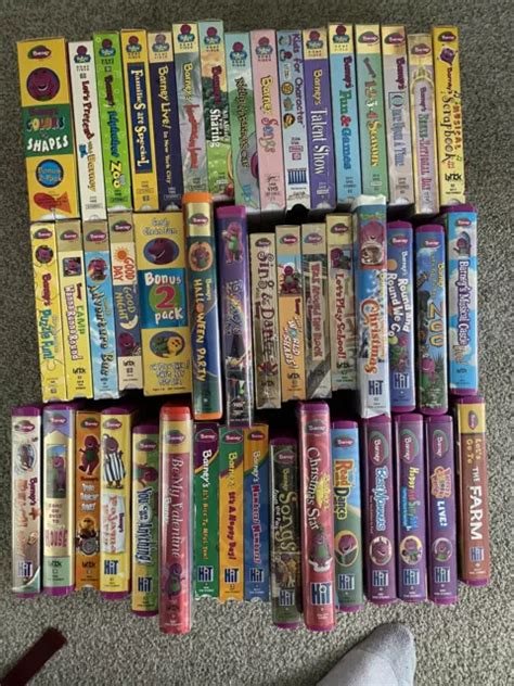 Huge Barney The Dinosaur Vhs Lot Picclick Uk Hot Sex Picture