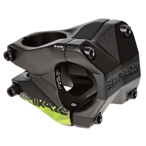 Sixpack MTB Stem Kamikaze Black Neon Yellow 31 8 Mm 35 Mm Reach