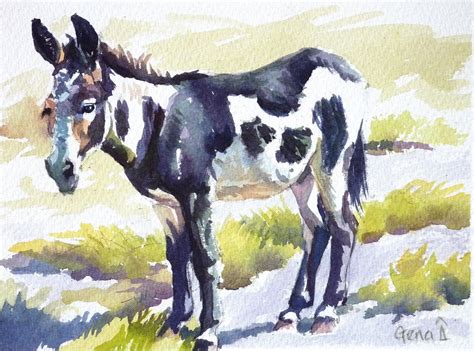 A Painting Of A Painted Donkey A Gena A Day Artists Blog 2011 05