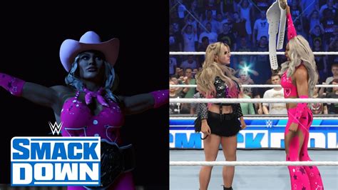 Wwe 2k24 Smackdown Tiffany Stratton Title Celebration And Alexa Bliss