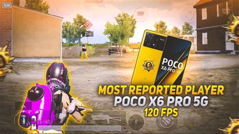 Most Reported Player 💥 Poco X6 Pro 5g Smooth 120 Fps Bgmi Test 🔥 120