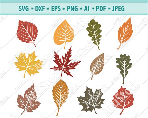 Leaves Wreath Svg Fall Leaves Svg Autumn Leaves Svg Leaf Cricut File