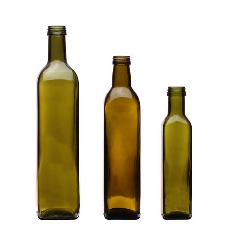 250 Ml Dark Brown Olive Oil Glass Bottle With Round Sharp High Quality Dark Brown Olive Oil