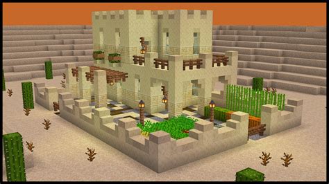 Minecraft How To Build A Desert Starter House Youtube