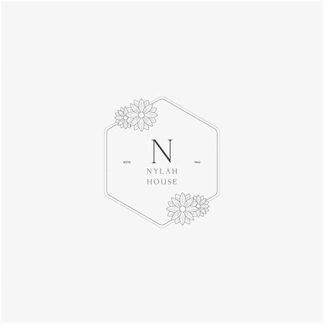 Premium Vector N Letter Logo With Creative Floral Concept For Company