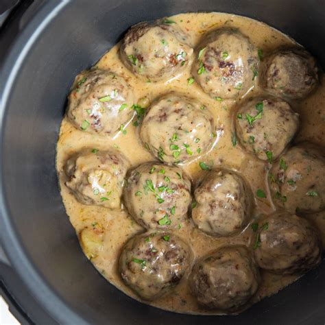 Instant Pot Swedish Meatballs With Dill Potatoes Pre