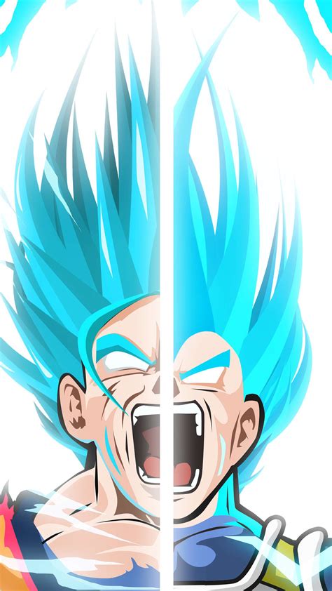 Goku And Vegeta Blue Wallpapers Wallpaper Cave