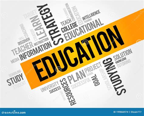 Education Word Cloud Concept Stock Illustration Illustration Of