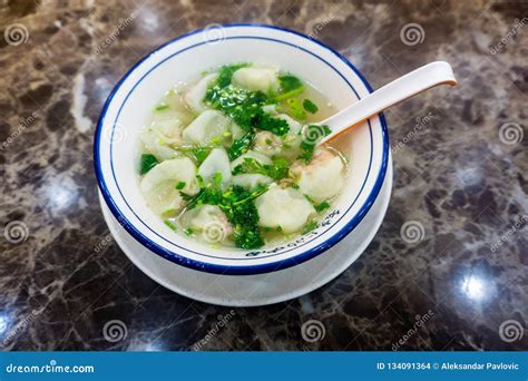 Chinese Hundun Soup Views stock photo. Image of jiaozi - 134091364