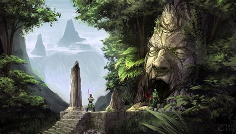 Yavin IV concept | Fantasy concept art, Star wars illustration, Fantasy ...