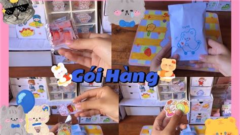 Gói Hàng Sticker Washi Tape Siêu Cute 😍🤪 Thuwstudio Youtube