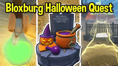 All Bloxburg Halloween Quests Trophy Youtube