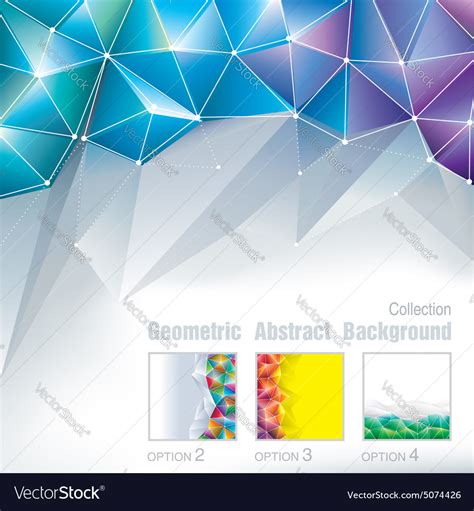 geometric polygonal royalty  vector image vectorstock