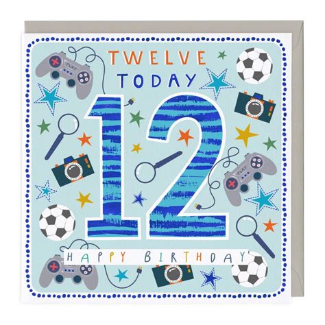 Happy 12th Birthday Card