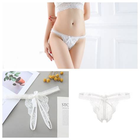 Jual G String Sexy Hot Low Waist Open Crotch Celana Dalam Lingerie Thong C169 Shopee Indonesia