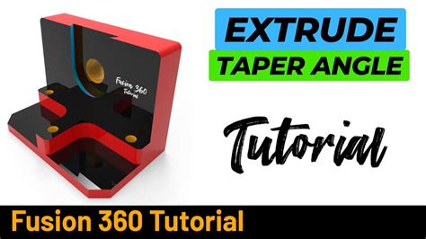 Fusion 360 Tutorial 206 Taper Angle YouTube