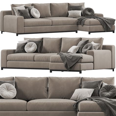 Natuzzi Leaf Sofa 3d Modell Turbosquid 1533324