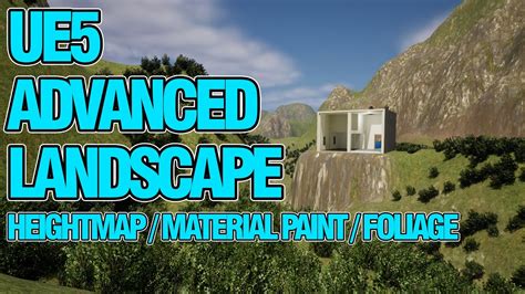 Adv Landscape Terrain Tutorial For Unreal Engine 5 UE5 Heightmap