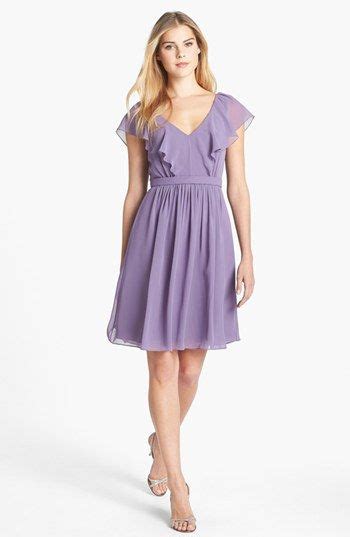 Jenny Yoo Isabel Ruffled Chiffon Fit And Flare Dress Flare Dress