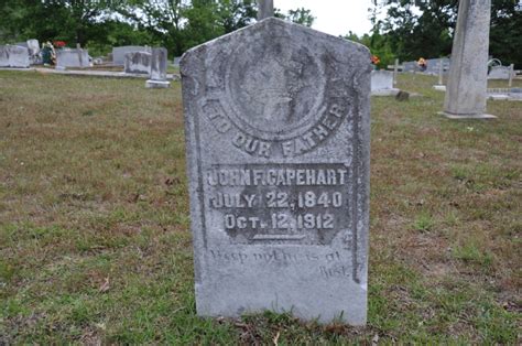 John F Capehart 1840 1912 Find A Grave Memorial