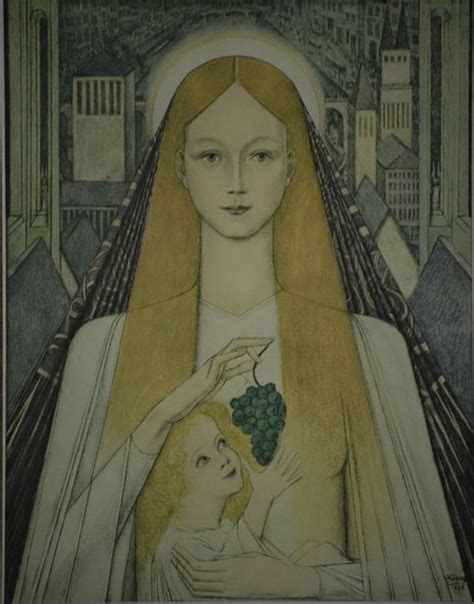 Naar Jan Toorop 1858 1928 Madonna Met Druiven 1922 Catawiki