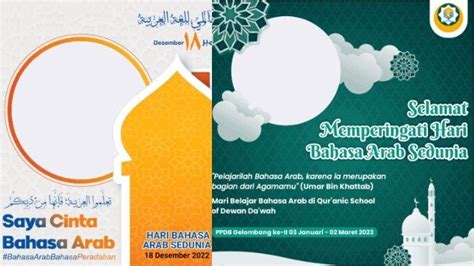 Link Twibbon Hari Bahasa Arab Sedunia Beserta Cara Buatnya Dan