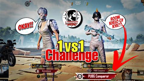 Conqueror Mummy Player Challenged Me 1vs1 M24 Bgmi Pubgmobile YouTube