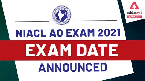 NIACL AO EXAM DATE 2021 OUT Adda247 YouTube